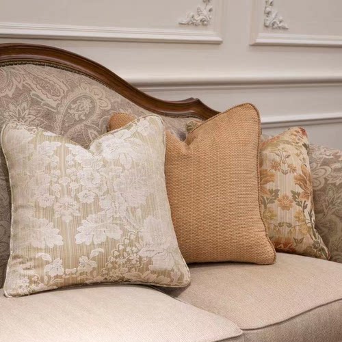 圣奇尼美式复古客厅提花美国抱枕