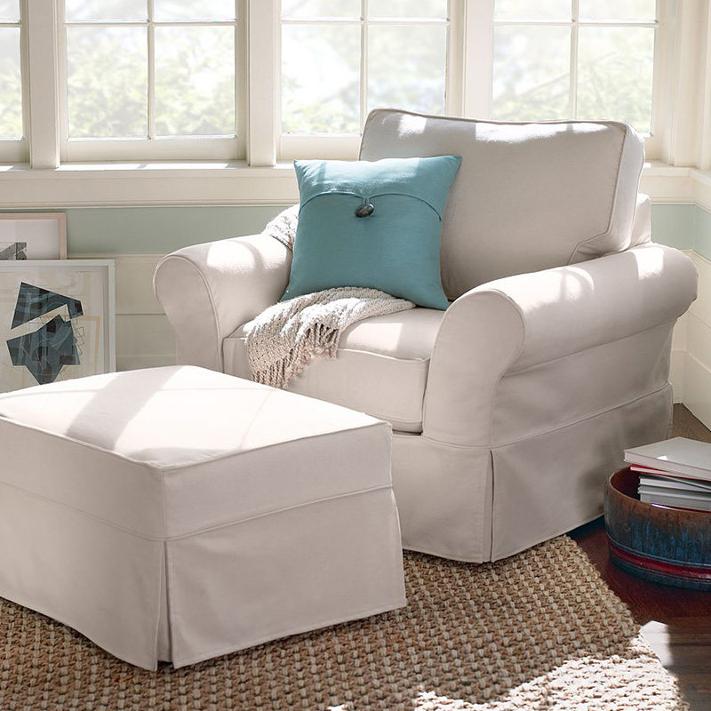 美式乡村小沙发网红款单人小美房间小户型卧室ins单人椅北欧椅子