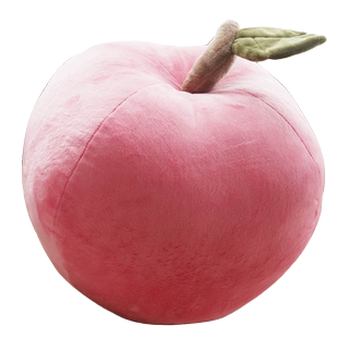 Q版苹果 卡通抱枕靠垫 苹果毛绒玩具 水果 平平安安 家居靠枕装饰