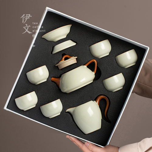 高档办公陶瓷茶具套装