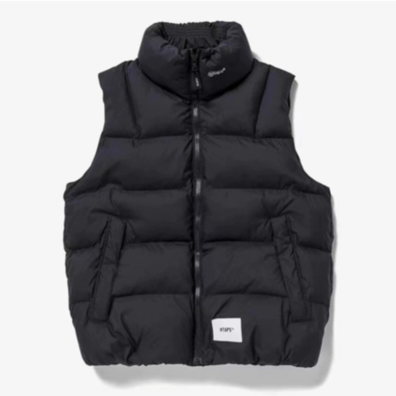 Wtaps西山彻日系机能刺绣字母工装休闲立领背心夹克羽绒保暖马甲