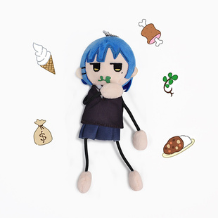 孤独摇滚周边同人原创玩偶山田凉吃草波奇酱棉花娃娃公仔挂件玩偶