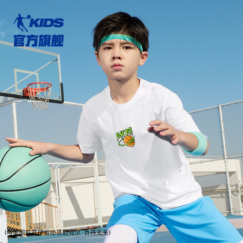 乔丹短袖男童T恤夏季新款
