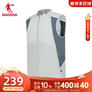 乔丹跑步运动棉马夹男士2025冬季新款80G金标P棉轻薄马甲商场同款