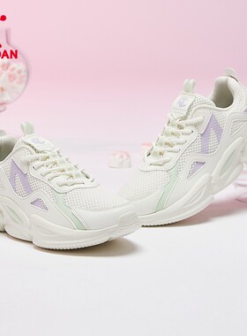 乔丹休闲鞋女鞋2026夏季新款网面透气潮流白色老爹鞋轻便女运动鞋