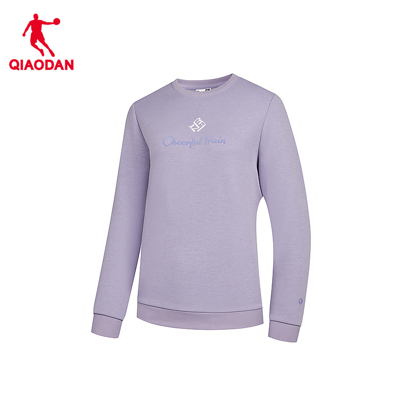 针织圆领运动卫衣休闲女中国乔丹