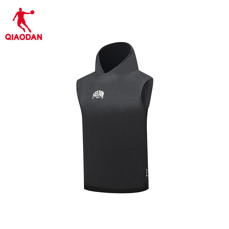 【KJ 凯尔登同款】乔丹运动背心男春季新款男休闲潮流连帽篮球短t