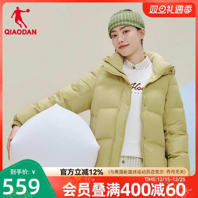 乔丹泡芙羽绒服女2025冬季新款商场同款抗静电防泼水防风保暖外套