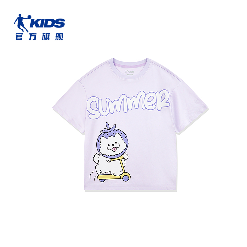 女童童大童圆领短T