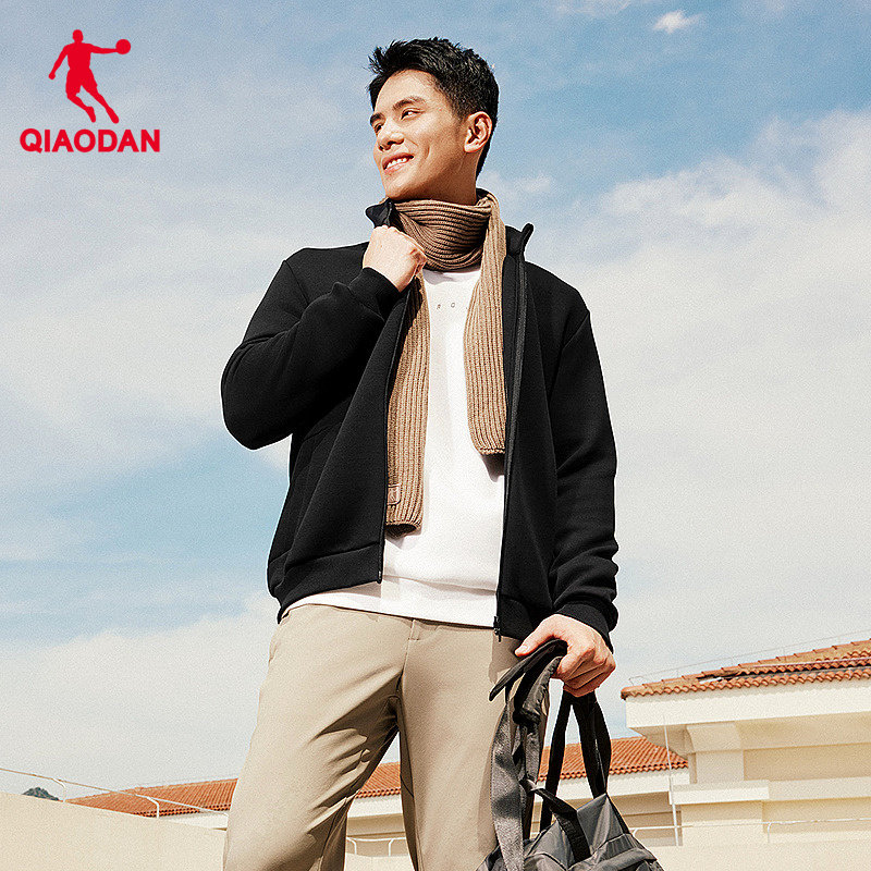 乔丹针织开衫卫衣男士2025年冬季新款商场同款休闲舒适外套上衣男,运动服/休闲服装,运动茄克/外套,淘宝优惠券,粉丝福利购,淘宝优惠卷