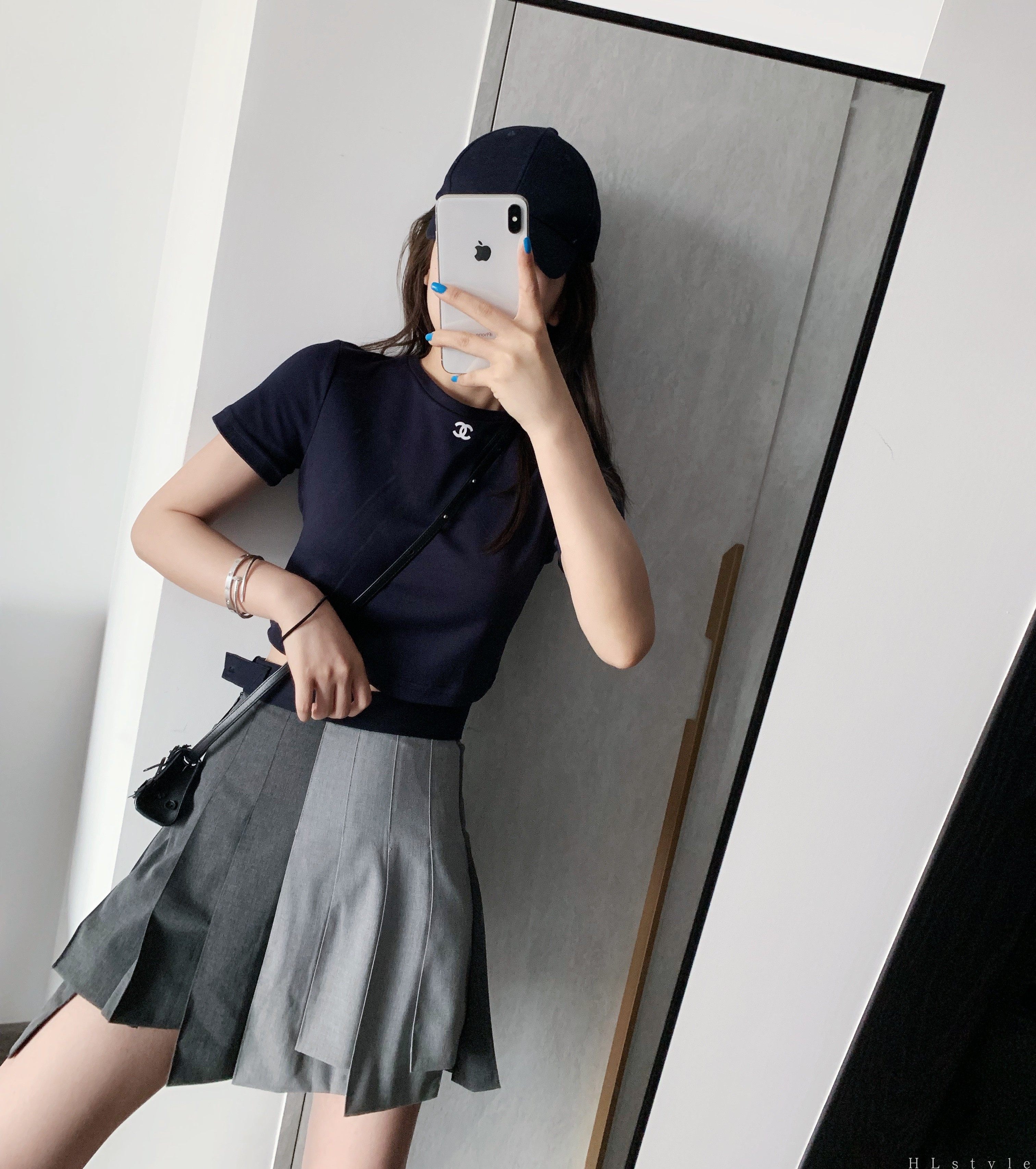 2019夏新品灰灰拼色v咖绿格纹geeek百褶裙不规则拼接高腰a字短裙|msdalam kategori Butik wanita / wanita, skirt - dari Buy2taobao.com untuk memberikan perkhidmatan ejen Taobao profesional membeli