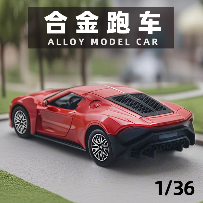 仿真越野车皮卡合金模型回力玩具车儿童玩具男孩汽车摆件跨境