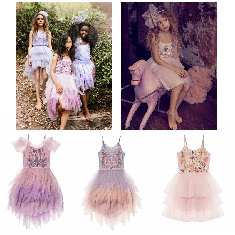 现货澳洲春夏女童蓬松仙气公主裙