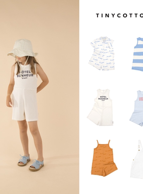 折 tinycottons 春夏儿童中性经典清凉休闲时髦潮酷连体短裤子