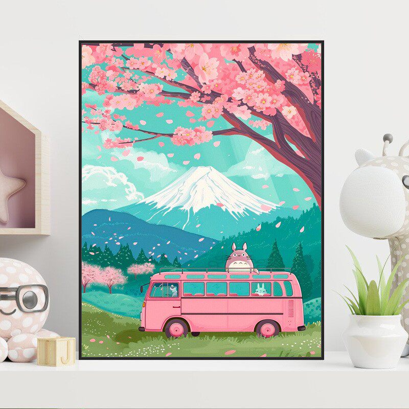 可爱龙猫 diy数字油画宫崎骏DIY/数字油画
