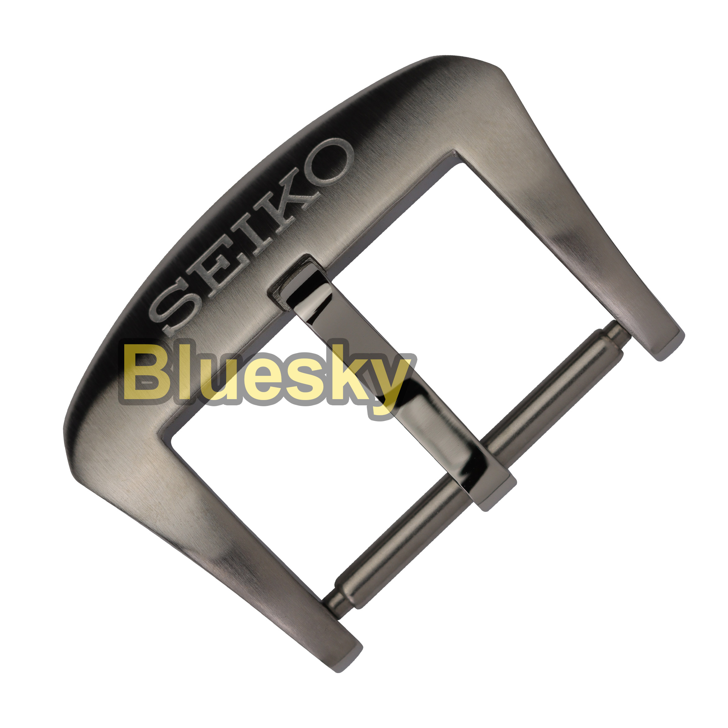 银色潜水表罐头鲍鱼原装硅胶带不锈钢环扣圈游革针扣胶带扣宽20mm