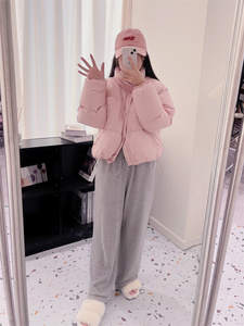 JAYSING简心 2023新款短款羽绒服女小个子加厚立领新国标90白鸭绒
