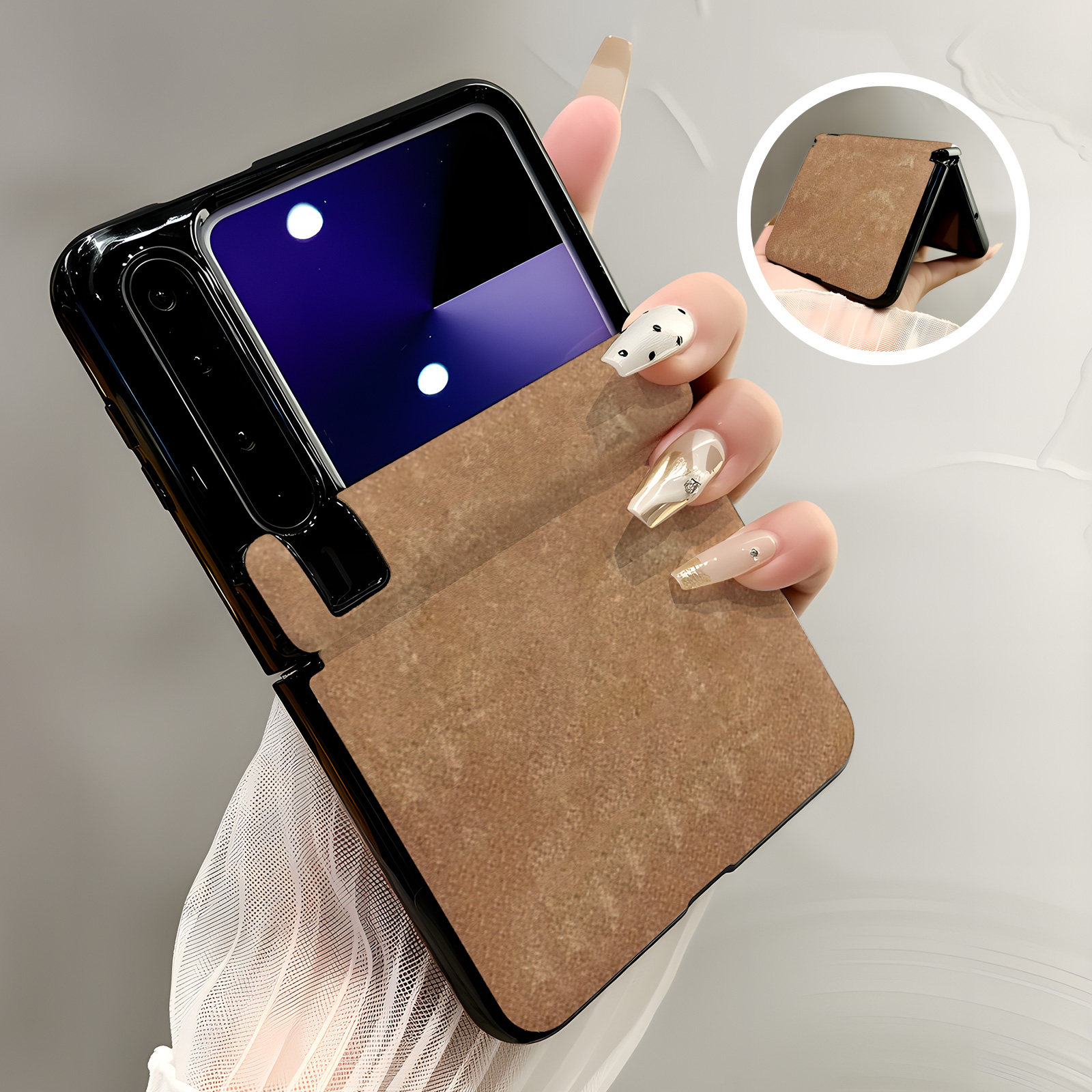 热瓜适用于华为PuraX手机壳新款高档磁吸中轴皮纹折叠保护套典藏轻奢全包防摔套高级感质感简约棕色质感皮纹,3C数码配件,手机保护套/壳,淘宝优惠券,粉丝福利购,淘宝优惠卷