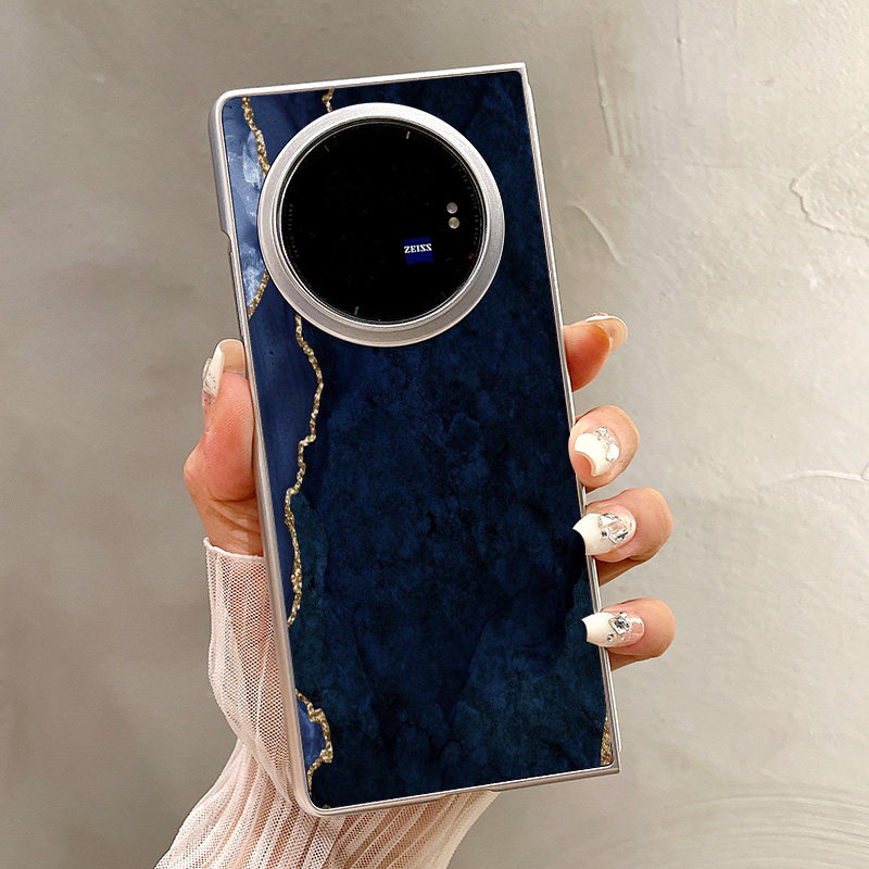 热瓜适用VIVOXFold5手机壳折叠屏保护套银色拼色蓝大理石油边新款时尚xfold3pro/xfold2高档翻盖视窗全包潮套,3C数码配件,手机保护套/壳,淘宝优惠券,粉丝福利购,淘宝优惠卷