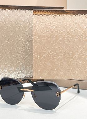 圆形无框时尚男女网红风遮阳墨镜