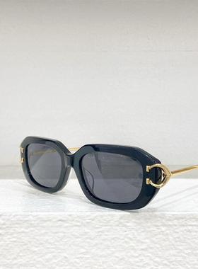 网红风板材方形太阳眼镜0829S男女通用遮阳墨镜防紫外线黑黄绿棕