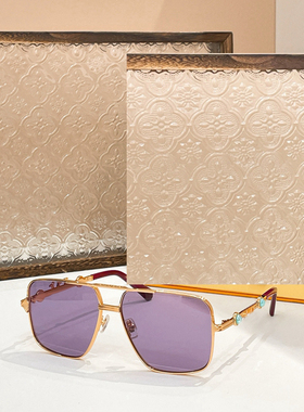 时尚网红风遮阳墨镜金属方形男女