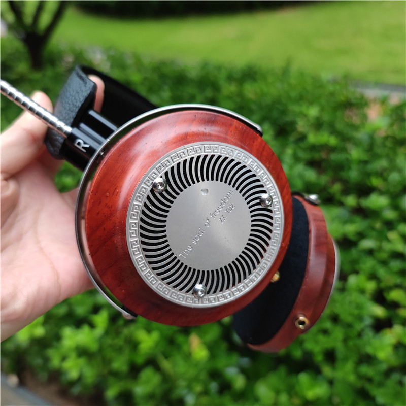 花梨木原木头戴式发烧有线耳机金属框架海绵耳罩退烧HIFI级包邮