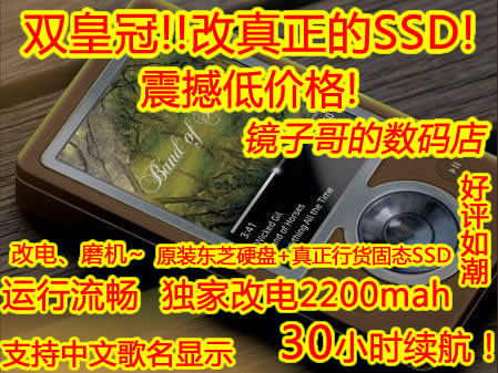 新货ZUNE移动硬盘30小时续航mp3