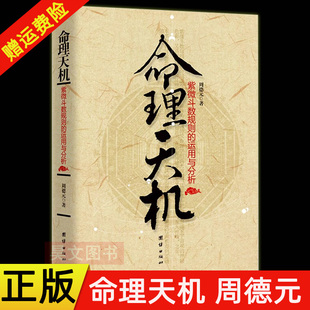 【现货速发】正版新书 命理天机 紫微斗数规则的运用与分析 周德元 团结出版社 推断步骤命理学入门教程四柱命学 紫薇斗数书籍