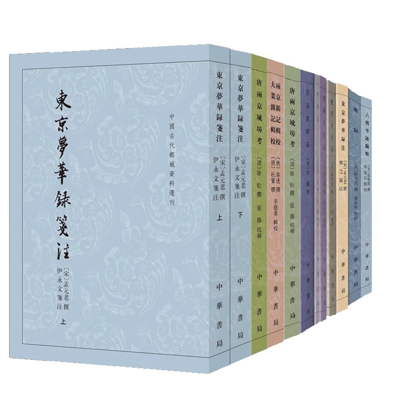 【任选】中国古代都城资料选刊10种汴京遗迹志东京梦华录注类编长安志历代宅京记两京新记辑校大业杂记辑校雍录东京梦华录笺注