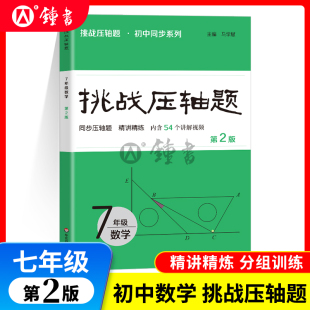 挑战压轴题 七年级数学 7年级数学 中考压轴题数学初中复习资料教辅初中同步系列同步压轴题精讲精练马学斌主编华东师范大学出版社