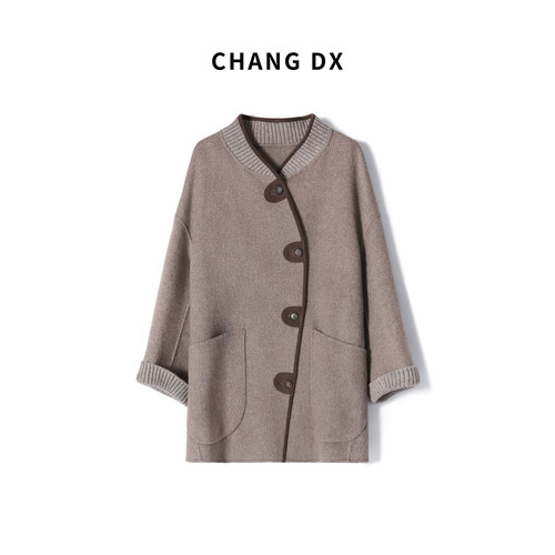 畅点徐ChangDX 牦牛绒廓形大衣 中长款外套175