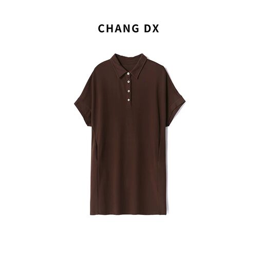 畅家CHANGDX 中长款短袖polo衫158