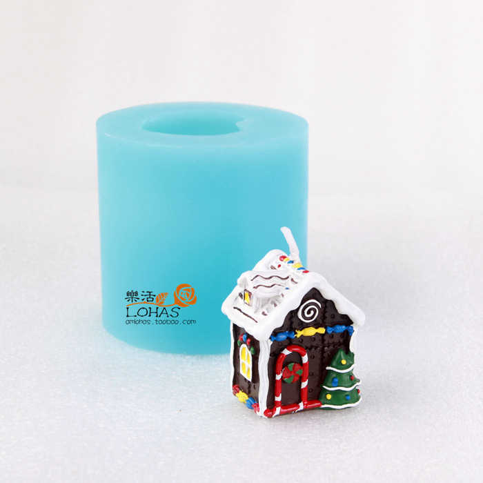 圣诞雪屋立体硅胶模具蛋糕装饰