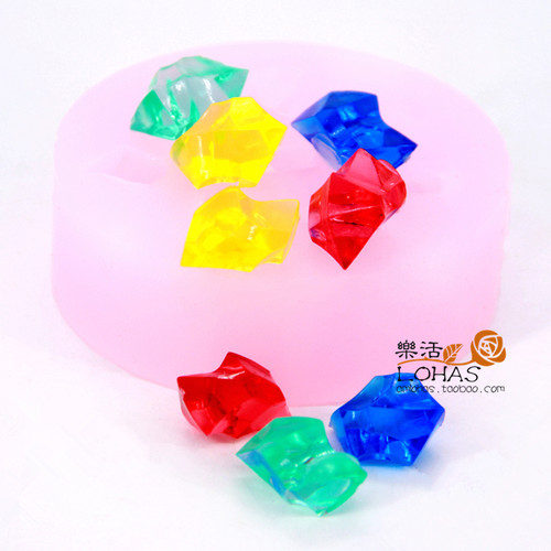 冰块宝石巧克力果冻糖果硅胶模具