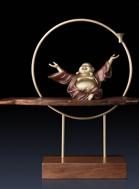 全铜摆件天天开心家居饰品铜工艺品乔迁礼物办公桌摆件商务礼品