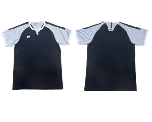 三恒赞助篮球裁判服各省联赛裁判服黑色裁判服上衣短袖印图印字号