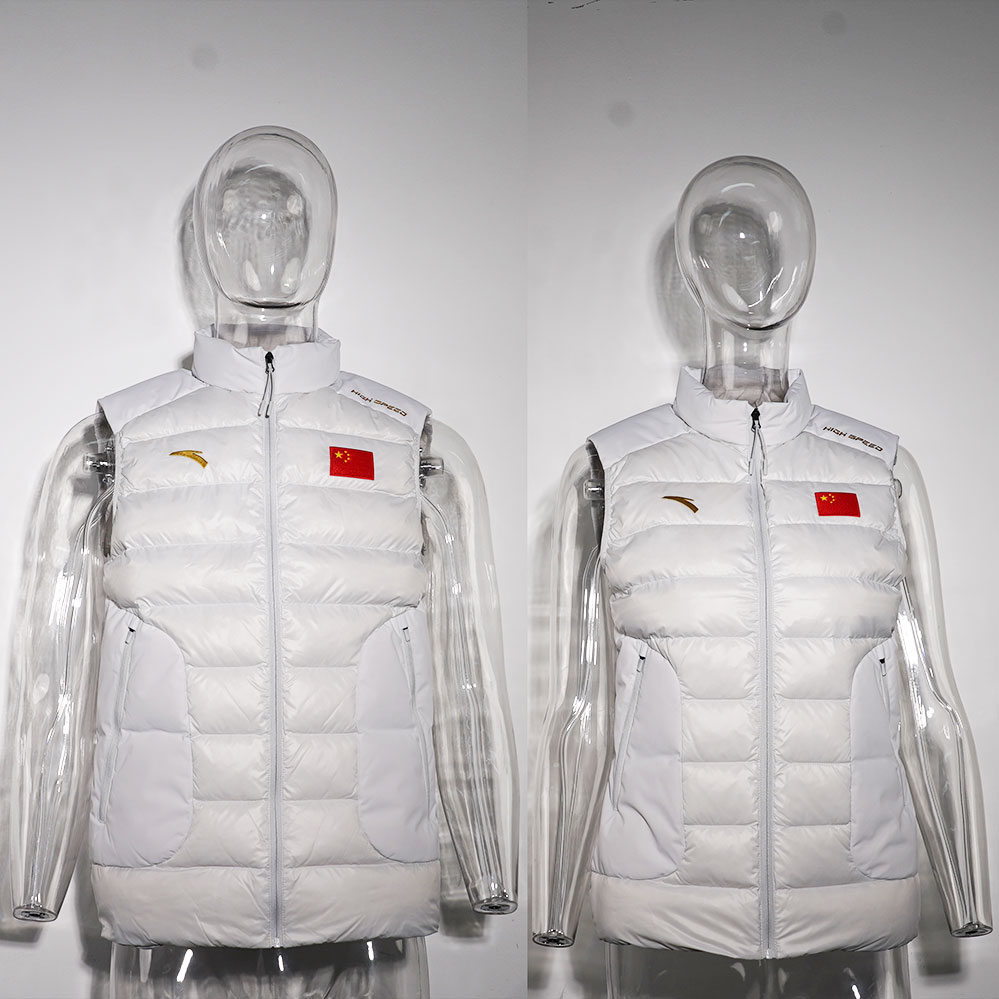 国家队羽绒马甲ANTA/安踏保暖