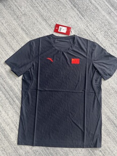 ANTA安踏赞助中国代表团短袖T恤圆领运动短袖传奇蓝速干料国服