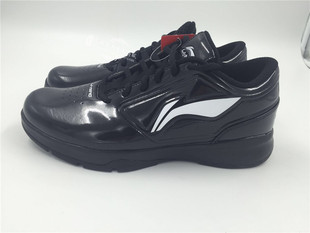 LINING赞助CBA联赛李宁裁判鞋 漆皮篮球裁判鞋低帮裁判鞋