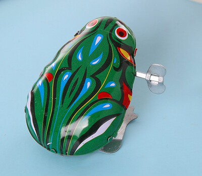 铁皮青蛙 上发条玩具礼品 80后怀旧 地摊货源 新奇礼物包邮