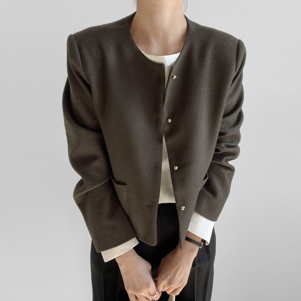 GC气质短款涤纶短外套