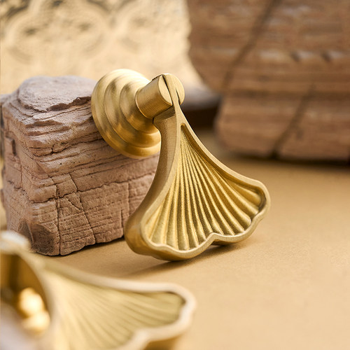 屿铜单孔黄铜柜门抽屉复古拉手