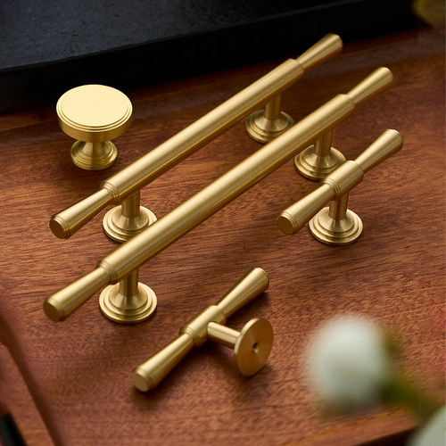 黄铜北欧现代简约橱柜抽屉把手