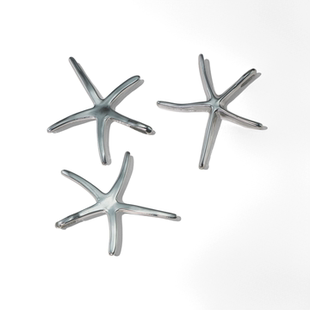 跨境新款项链配件星星月亮海星diy手链合金配件批发大字造型吊坠