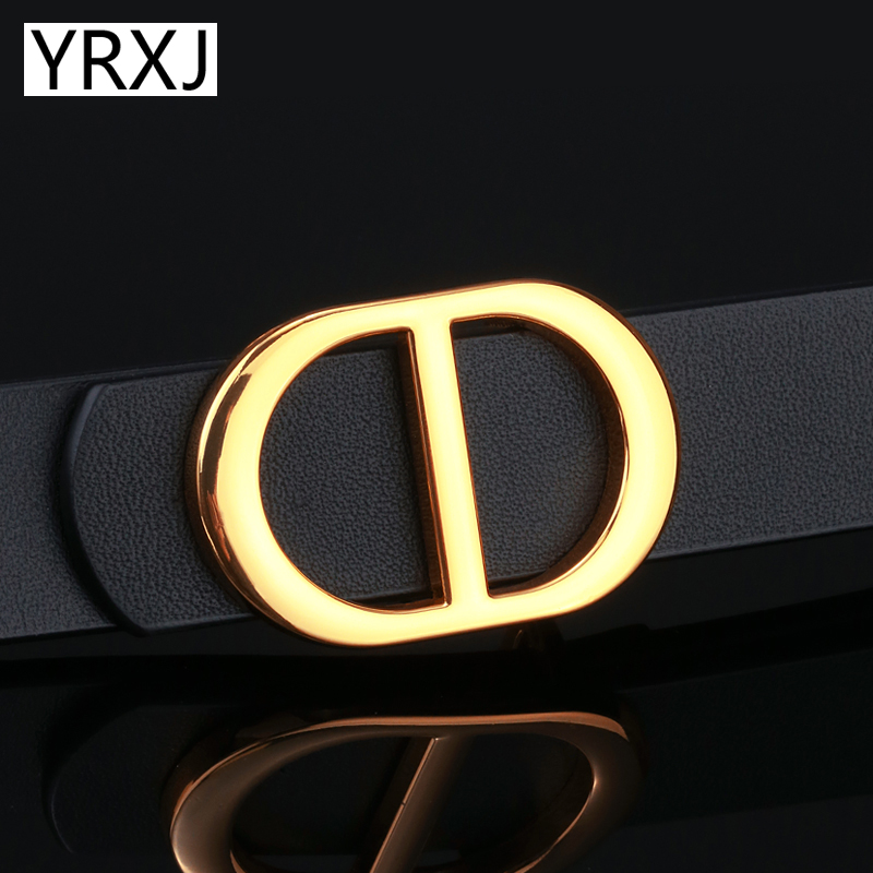 yrxj女士头层牛皮皮带休闲百搭潮