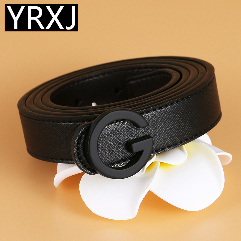 女士休闲风平滑扣韩国学生细腰带