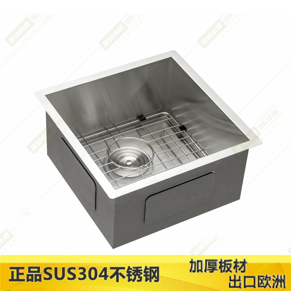 304不锈钢水槽单嵌入式台