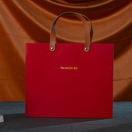 红色礼品袋加厚喜庆高档加厚手提袋子订婚结婚伴手礼纸袋节日送礼