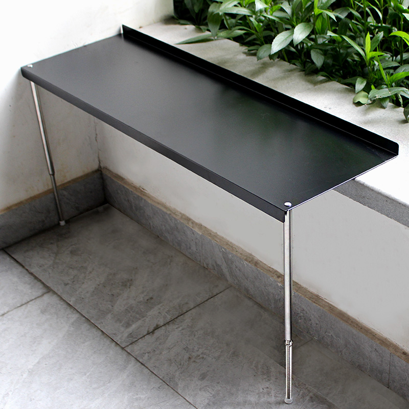 阳台窗台加宽神器不锈钢高低脚落地式台沿延伸架家用置物架花架子